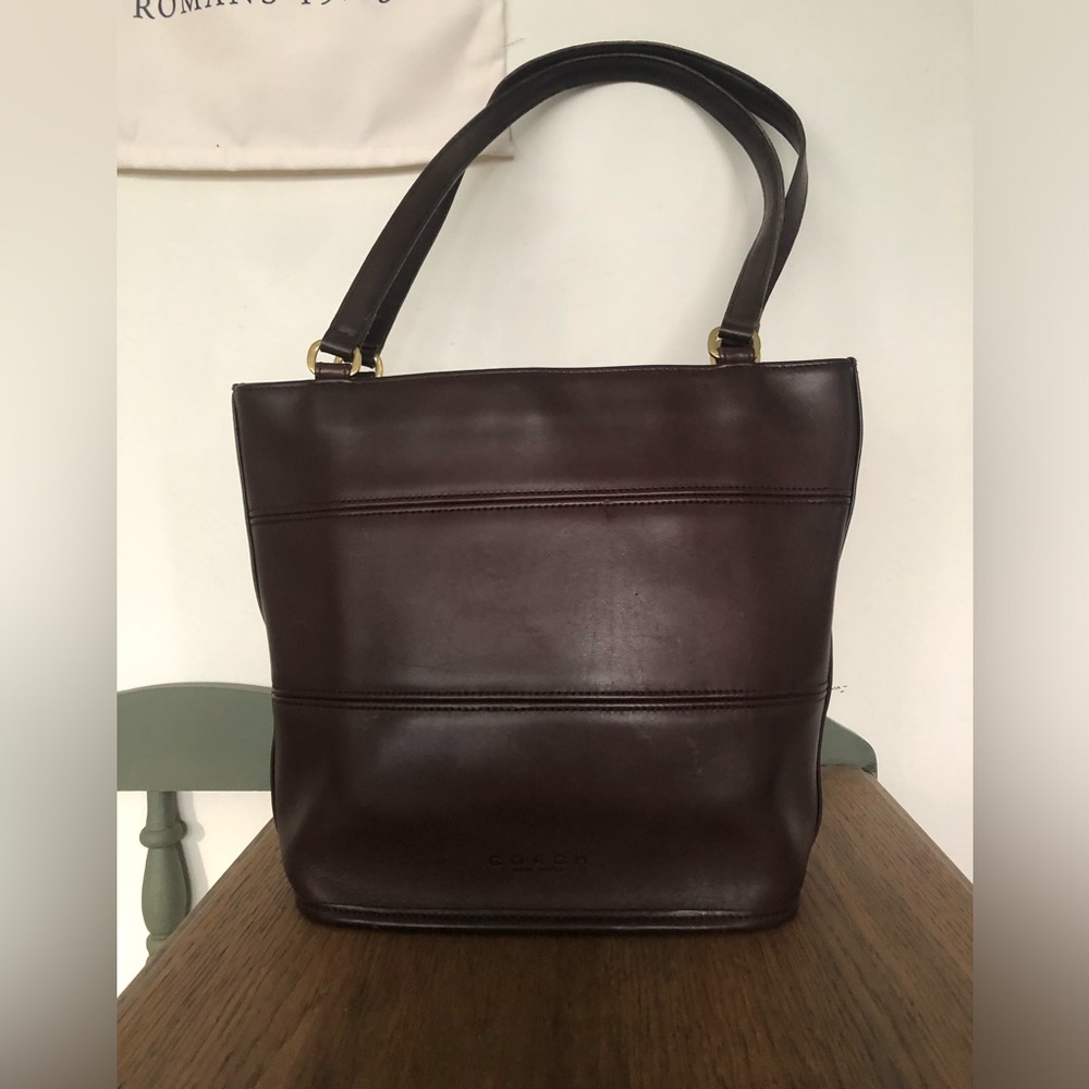 Coach | Vtg Tribecca Shopper Mahogany 9098